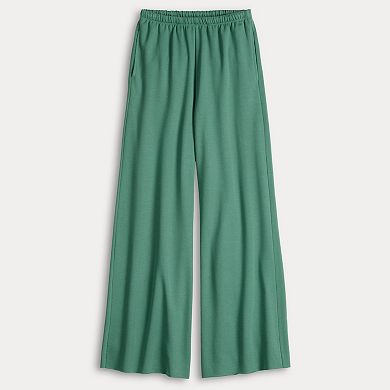 Juniors' SO® Bouncy Fleece Wide Leg Pants