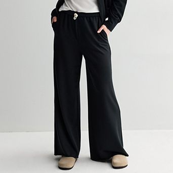 Juniors' SO® Bouncy Fleece Wide Leg Pants
