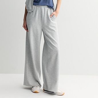 Juniors' SO® Bouncy Fleece Wide Leg Pants