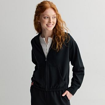 Juniors' SO® Bouncy Fleece Zip Hoodie