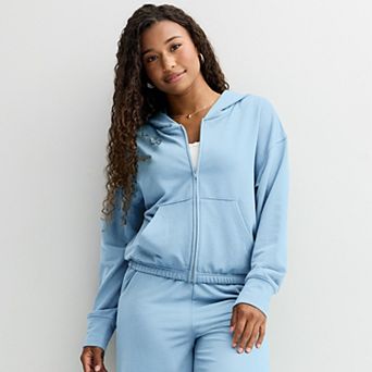 Juniors' SO® Bouncy Fleece Zip Hoodie