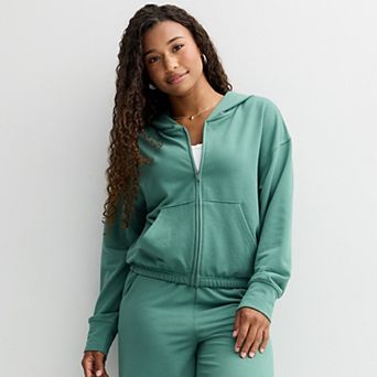 Juniors' SO® Bouncy Fleece Zip Hoodie