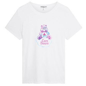 Juniors' Bear On A Cloud Graphic Loose Tee