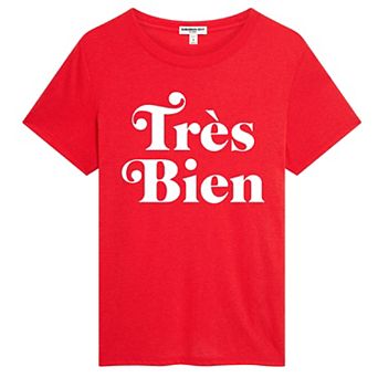 Juniors' Suburban Riot Tres Bien Loose Fit Graphic Tee