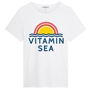 Juniors' Suburban Riot Vitamin Sea Loose Fit Graphic Tee