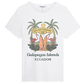 Juniors' Suburban Riot Galapagos Islands Ecuador Loose Fit Graphic Tee