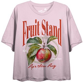 Juniors' "Fruit Stand" Apple Graphic Tee