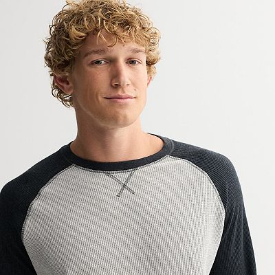 Men's Retrofit Long Sleeve Colorblock Thermal Tee