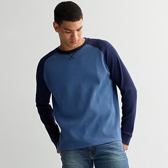 Men's Retrofit Long Sleeve Colorblock Thermal Tee