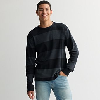 Men's Retrofit Long Sleeve Stripe Thermal Tee