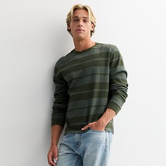 Men's Retrofit Long Sleeve Stripe Thermal Tee