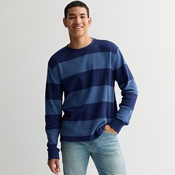 Men's Retrofit Long Sleeve Stripe Thermal Tee