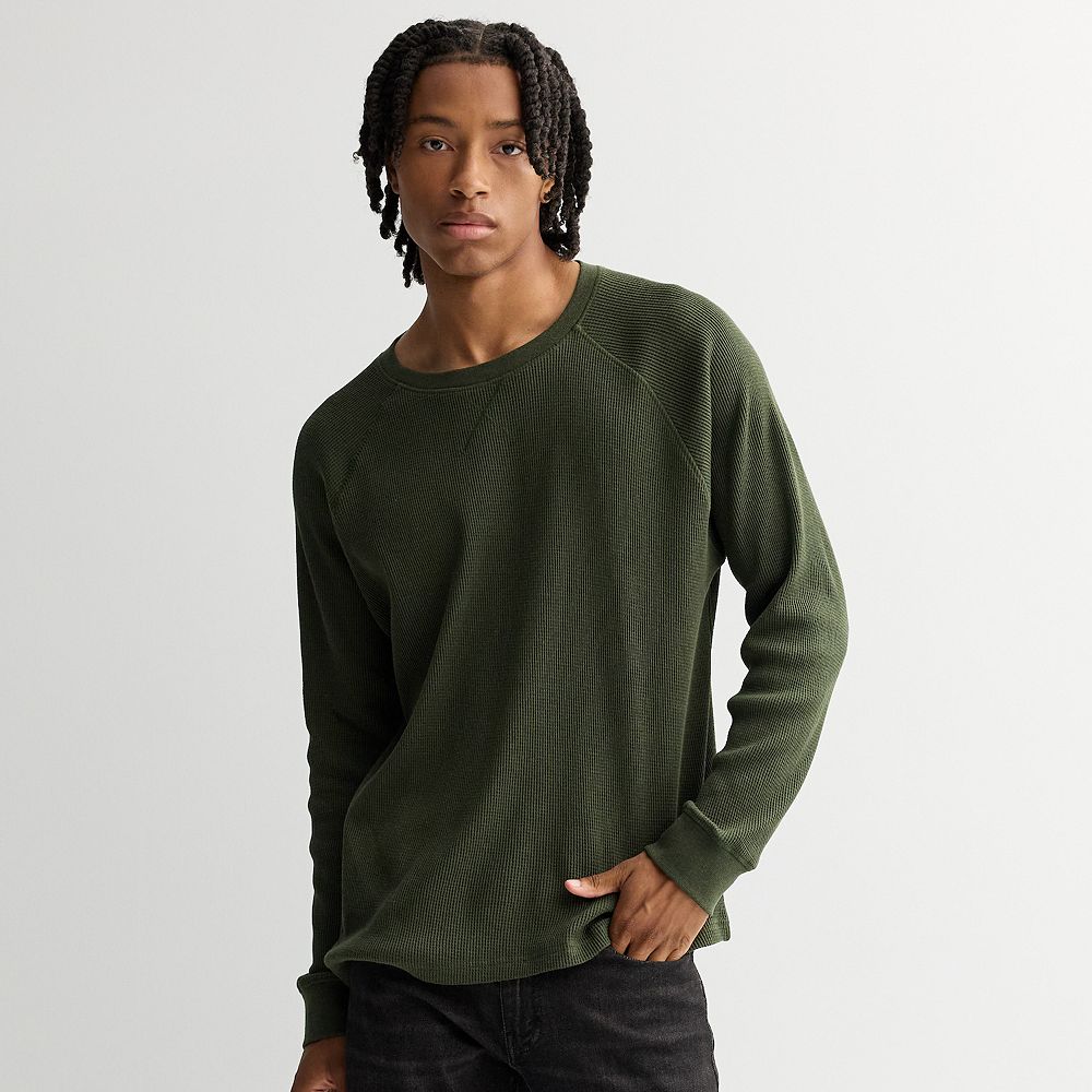 Men's Retrofit Long Sleeve Solid Thermal Tee