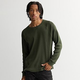 Men's Retrofit Long Sleeve Solid Thermal Tee