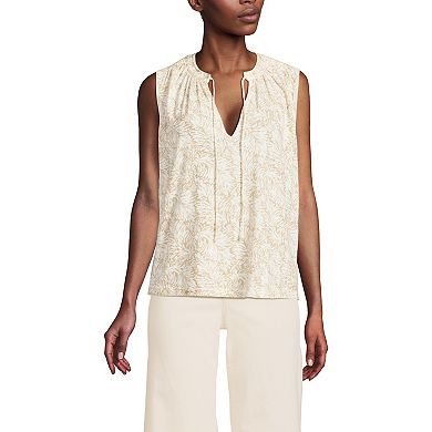 Women's Lands' End Notch Neck Swing Tank Top