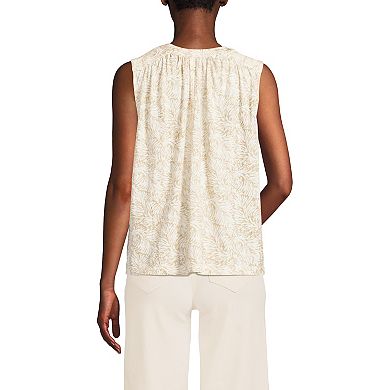 Women's Lands' End Notch Neck Swing Tank Top
