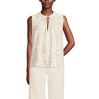 Women's Lands' End Notch Neck Swing Tank Top