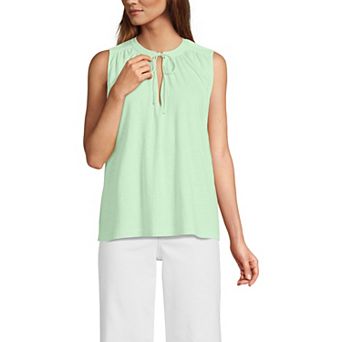 Women's Lands' End Notch Neck Swing Tank Top