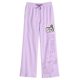 Girls 7-16 Peanuts Athletic Department Fleece Pants
