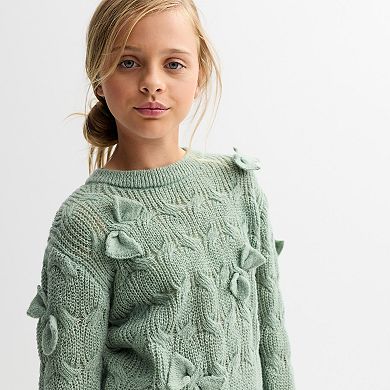 Girls 7-16 IZ Byer 2-pc. Long Sleeve Sweater & Skirt Set with 3D Bows