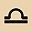 Gold Tone Libra