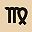 Gold Tone Virgo