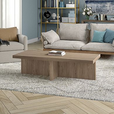 Finley & Sloane Elna 54" Wide Rectangular Coffee Table