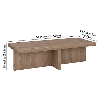 Finley & Sloane Elna 54" Wide Rectangular Coffee Table