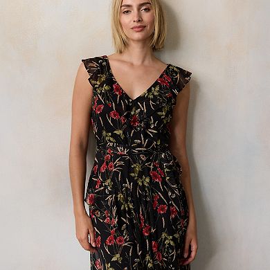 Women's LC Lauren Conrad Asymmetrical Ruffle Maxi Dress