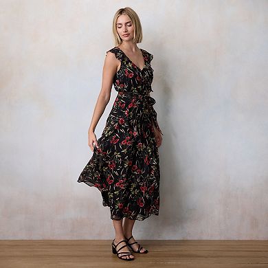 Women's LC Lauren Conrad Asymmetrical Ruffle Maxi Dress
