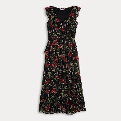 Women's LC Lauren Conrad Asymmetrical Ruffle Maxi Dress