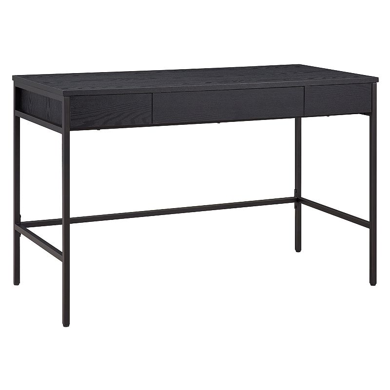 Finley & Sloane Evans Rectangular Writing Desk, Black