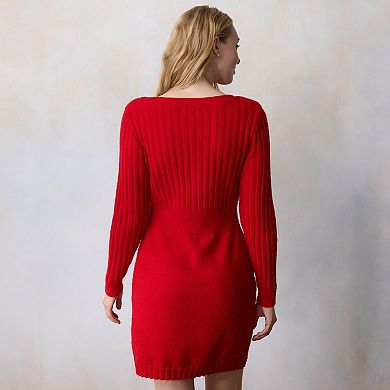 Women's LC Lauren Conrad Boatneck Sweater Mini Dress