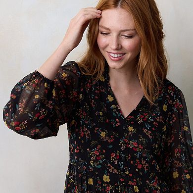 Women's LC Lauren Conrad Babydoll Tiered Shirtdress