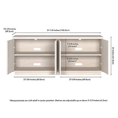 Finley & Sloane Hanson Rectangular TV Stand for TV's up to 65"