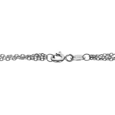 PearLustre by Imperial Cultured Pearl Triple Row Station Necklace