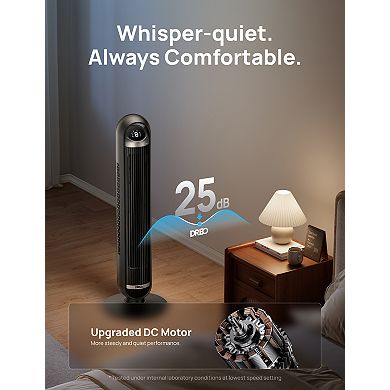 DREO 36-in. Nomad Tower Fan with Remote and Wi-Fi Control