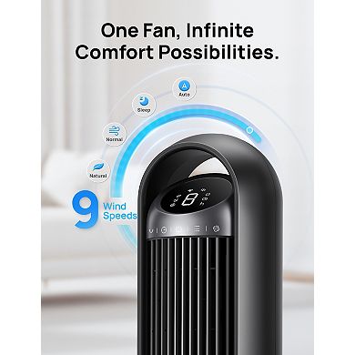 DREO 36-in. Nomad Tower Fan with Remote and Wi-Fi Control