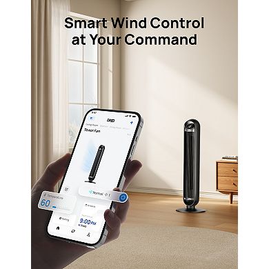 DREO 36-in. Nomad Tower Fan with Remote and Wi-Fi Control