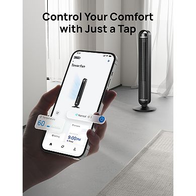 DREO 42-in. Smart Tower Fan with Remote and Oscillation