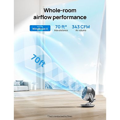 DREO 13-in. Smart Oscillating Fan with Remote and Timer
