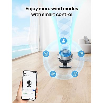 DREO 13-in. Smart Oscillating Fan with Remote and Timer