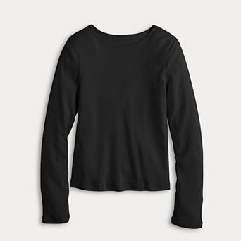 Girls 6-20 SO® Long Sleeve Tee in Regular & Plus Size