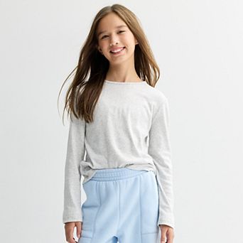 Girls 6-20 SO® Long Sleeve Tee in Regular & Plus Size