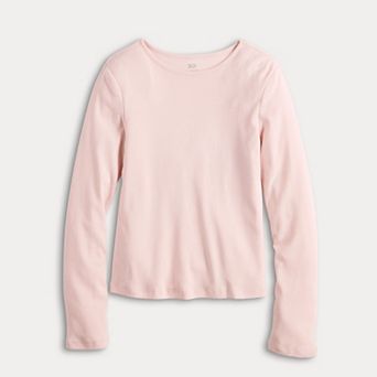 Girls 6-20 SO® Long Sleeve Tee in Regular & Plus Size