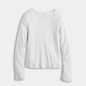 Girls 6-20 SO® Long Sleeve Tee in Regular & Plus Size