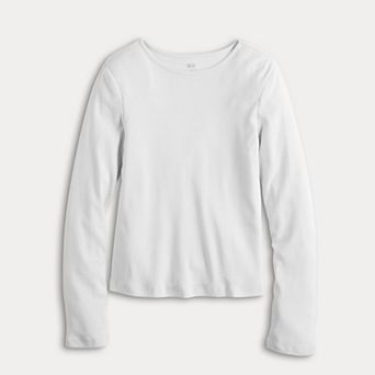 Girls 6-20 SO® Long Sleeve Tee in Regular & Plus Size