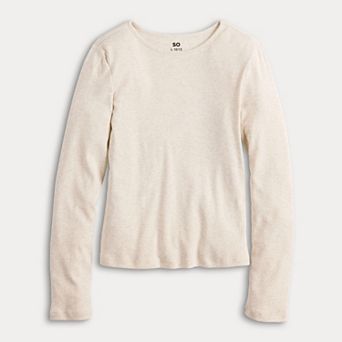 Girls 6-20 SO® Long Sleeve Tee in Regular & Plus Size