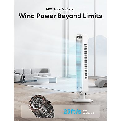 DREO 42-in. Smart Tower Fan 6-Speeds with Remote Control