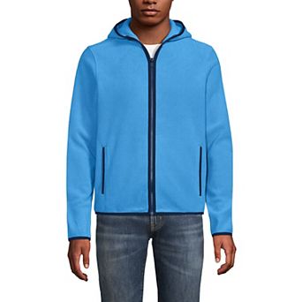 Men's Lands' End Fleece Hooded Full Zip Jacket